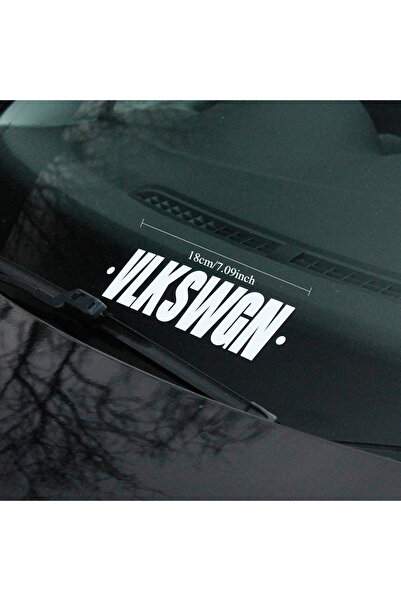 Choice1 WHITE VLKSWGN شارات على نوافذ السيارة مصنوعة من الفينيل وملصقات السيا...