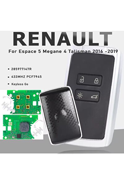Choice KEYECU P/N: 285977147R Keyless-Go 433MHz PCF7945 Smart Remote Key Fobf...