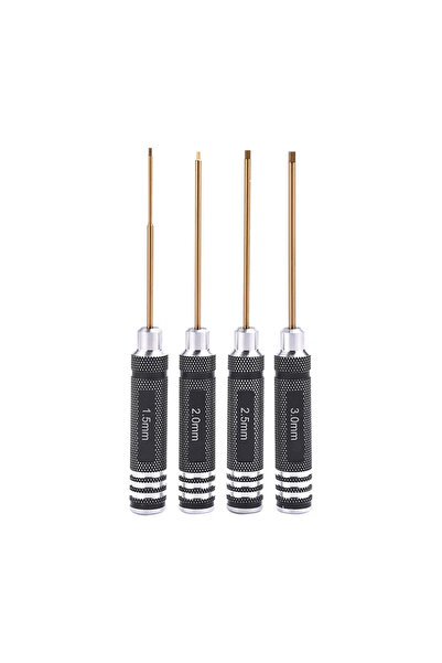 Choice مجموعة مفكات سداسية من 4 قطع، مقاسات 1.5/2.0/2.5/3.0 مم، طقم أدوات سدا...