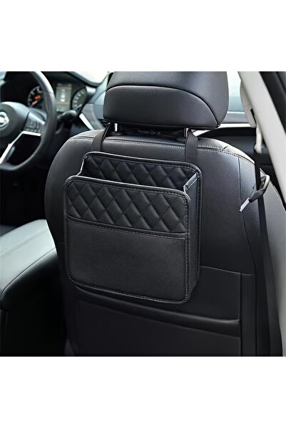 Choice حقيبة تخزين سوداء معلقة للسيارة، حقيبة قمامة تُعلق على ظهر مقعد السيار...