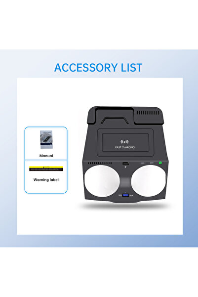 Choice شاحن سيارة لاسلكي بقوة 15 واط وملفين لسيارات BMW الفئة الخامسة والسادس...