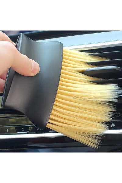 Choice فرشاة صفراء لتنظيف وتلميع السيارات، فرشاة ناعمة لتنظيف غبار داخل السيا...