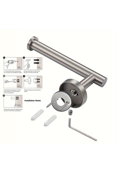 Choice موزع ورق تواليت فضي اللون، حامل تخزين معدني، علاقة مناديل حديثة من الف...