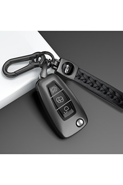 Choice1 D grey keychain 3 Butt Soft TPU Car Remote Key Fob Cover Case For For...