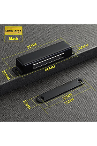 Choice4 Black-Extra Large Magnetic Door Catch Strong Heavy Duty Cupboard Magn...