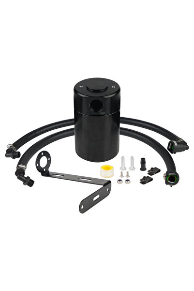 Choice طقم فاصل زيت/هواء أسود اللون مصنوع من الألومنيوم، مناسب لسيارات فورد F...