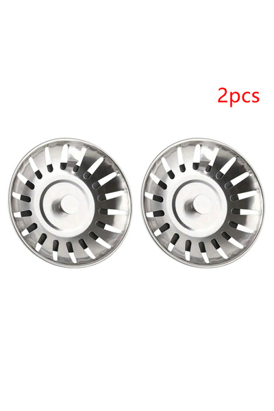 Choice Silver 【Peace】2pcs Kitchen Sink Strainer Stopper Waste Plug Sink Filte...