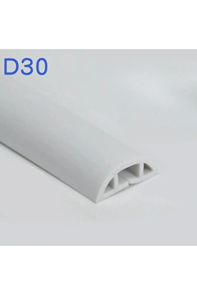 Choice 2mx3cm WHITE 1PC 2M/78.74in Flexible Floor Cable Duct, Self-adhesive, ...
