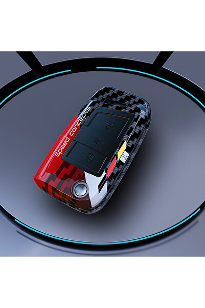 choice2 غلاف أحمر من الكربون لسيارة VW Golf 7 GTI POLO T-Cross T-R توران تيجو...