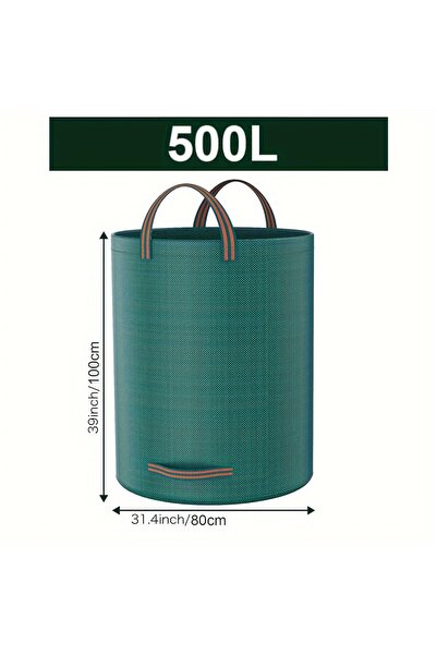 Choice1 500L Extra-Large Heavy-Duty Garden Trash Bags with Handles - Reusable...