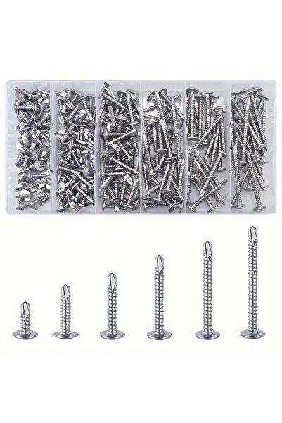 Choice 210 قطعة من براغي التثبيت الذاتي ذات الرأس المتقاطع المصنوعة من الفولا...