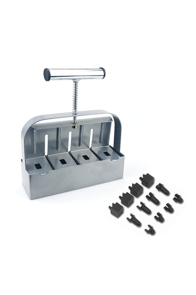 Choice أداة يدوية فضية لصنع قوالب التربة، مقاس 2 بوصة، تُستخدم لزراعة الشتلات...