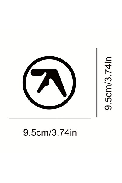 choice2 ملصق فينيل أسود بشعار Aphex Twin، مقاوم للماء، مناسب لأجهزة الكمبيوتر...