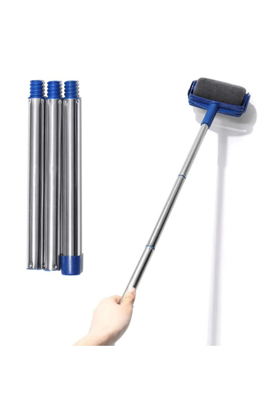 Choice1 2 pcs Refillable Paint Roller Brush with Built-in Storage, Durable Pl...