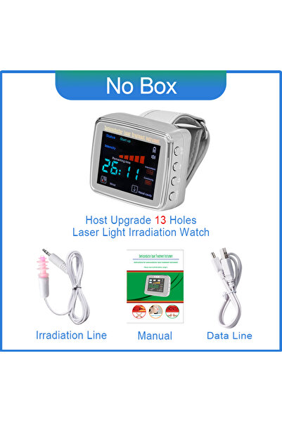 Choice ساعة يد للعلاج بالليزر منخفض المستوى 650 نانومتر (بدون علبة) لعلاج الت...