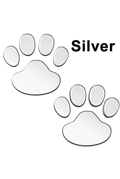 Choice6 ملصقات ثلاثية الأبعاد فضية اللون، 1/2/4 أزواج، بتصميمات رائعة لأقدام ...