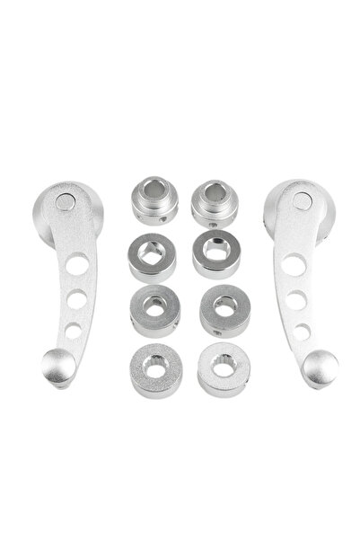 Choice Silver 2Pcs Aluminum Alloy Universal Car Window Handle Winder Riser Re...