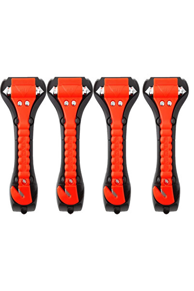 Choice 4pcs-red 4/2PCS Survival Safety Hammer Camping Driving Car Seat Belt C...