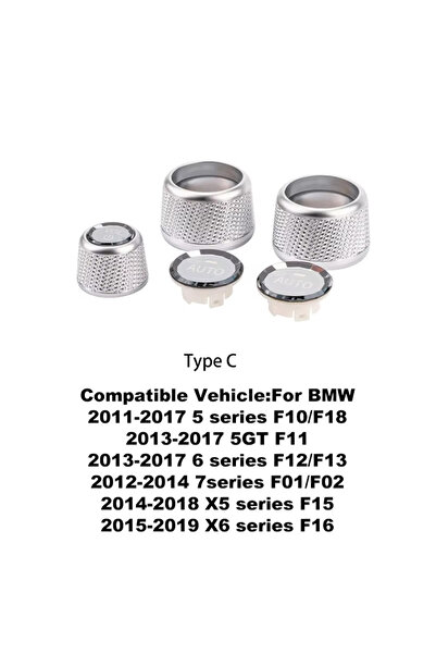 Choice3 C-style Premium Crystal Volume & AC Knob Covers for BMW F30 F10 F25 F...