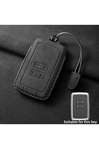 Choice غطاء مفتاح سيارة من جلد جلد سويدي من النوع B، مناسب لسيارات رينو داستر...