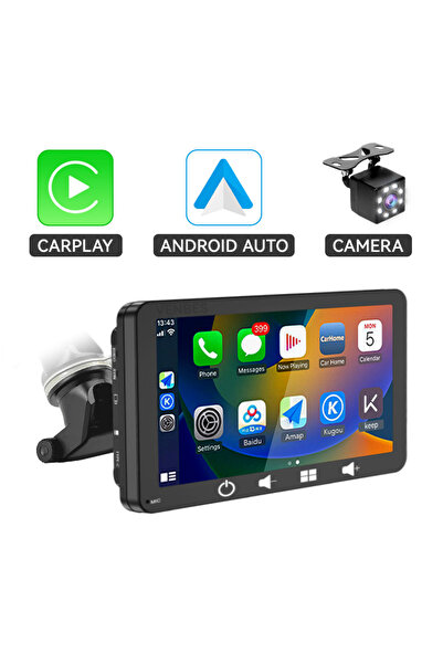 Choice1 راديو سيارة VENBES مزود بكاميرا، يدعم نظامي CarPlay وAndroid Auto، مح...