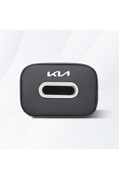 Choice قطعة واحدة - أسود - حقيبة جلد سوداء لحفظ مناديل السيارة، مزودة برباط، ...