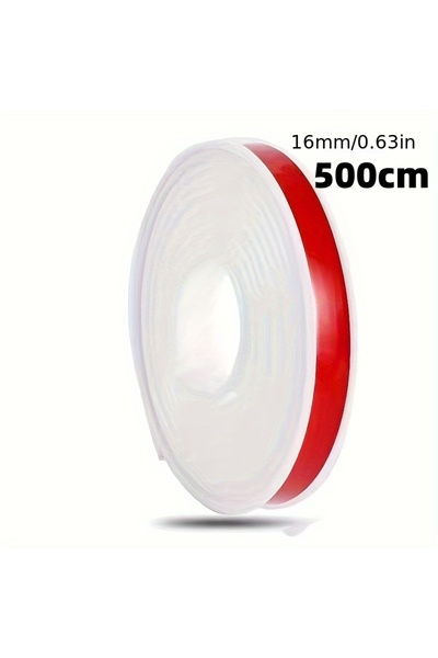 Choice شريط حواف مرن أبيض على شكل حرف U بعرض 16 مم، بطول 5 أمتار، ذاتي اللصق،...