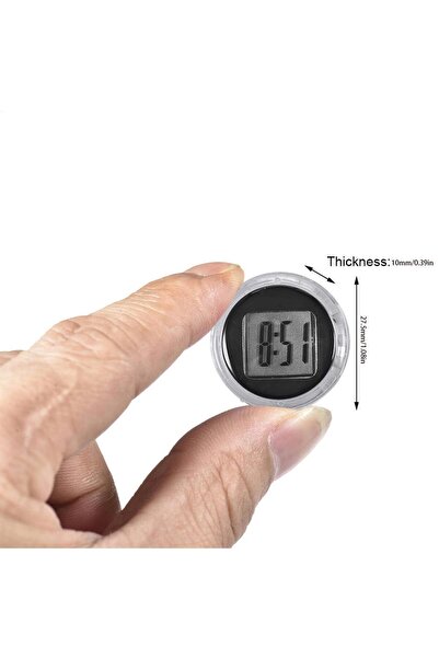 Choice ساعة صغيرة دقيقة للدراجات النارية، مقاومة للماء، لاصقة، تُثبت على حامل...