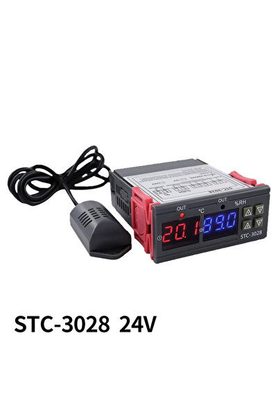 choice2 STC-3028 24V STC-3028 Dual Digital Temperature Humidity Controller 12...