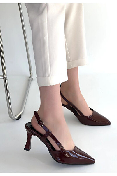 Alfanora Hoost Burgundy Patent Leather Heeled Shoes