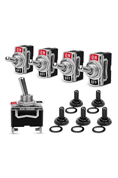 Choice 5 قطع من مفاتيح التبديل شديدة التحمل Rker، 15 أمبير، 250 فولت، 20 أمبي...