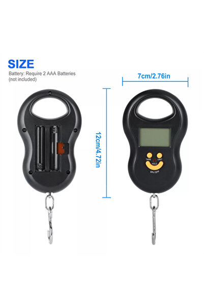 Choice one size black Electronic 50Kg 10g Hanging Scale LCD Kitchen Digital S...