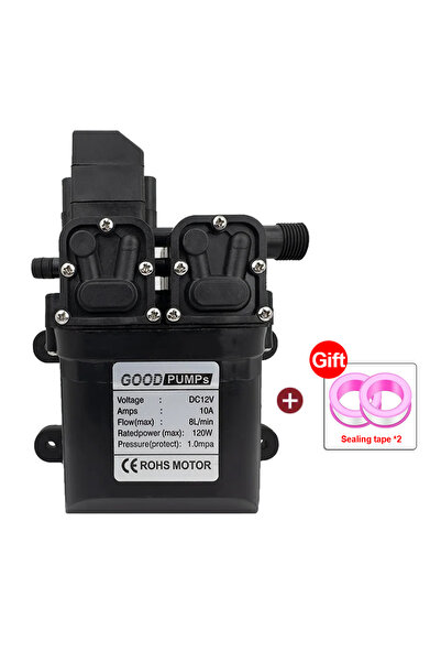 Choice مضخة مياه غشائية عالية الضغط تعمل بجهد 12 فولت تيار مستمر، بقدرة 120 و...