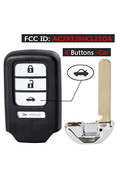 Choice1 4 Buttons Car 1 Remote Key KEYECU FCC ID: ACJ932HK1210A 313.8MHz ID47...