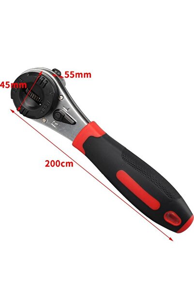 Choice 1pc black red 6-22mm Torque Spanner Adjustable Ratchet Wrench with Non...
