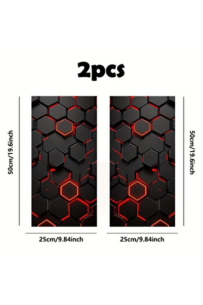 Choice 2pcs 2-Piece Lattice Pattern Car Sticker for Car Door B Bar Space Them...