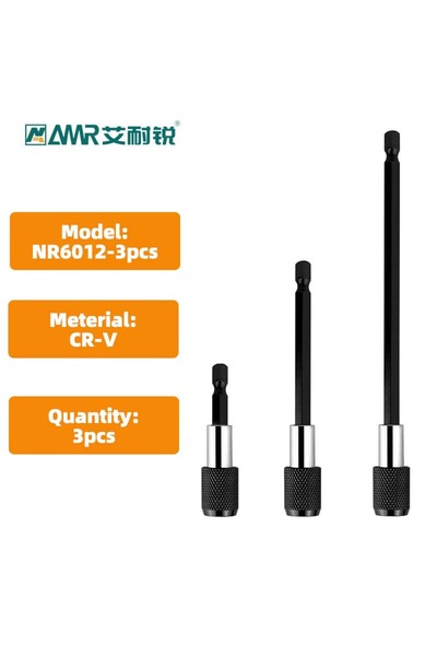 Choice NR6012-3pcs 1 قطعة/3 قطع حامل رؤوس مفك براغي سداسي 1/4 بوصة سريع الفك،...