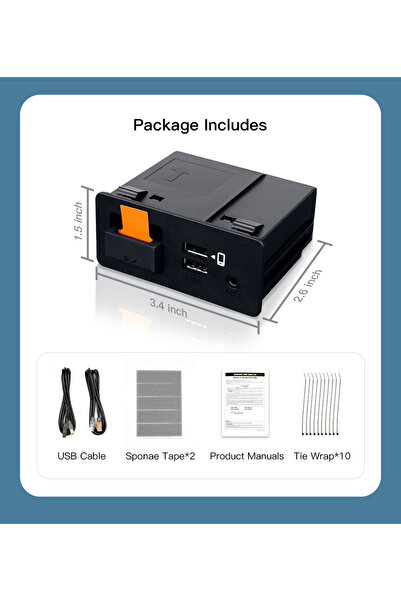 Choice محول أصلي من تويوتا (CARABC) متوافق مع نظامي كاربلاي وأندرويد أوتو، ين...