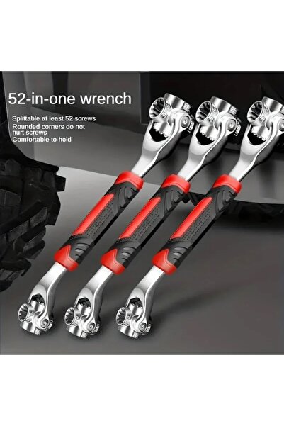 Choice مفتاح ربط متعدد الأغراض عالمي 52/48 في 1 مع دوران 360 درجة لبراغي ذات ...