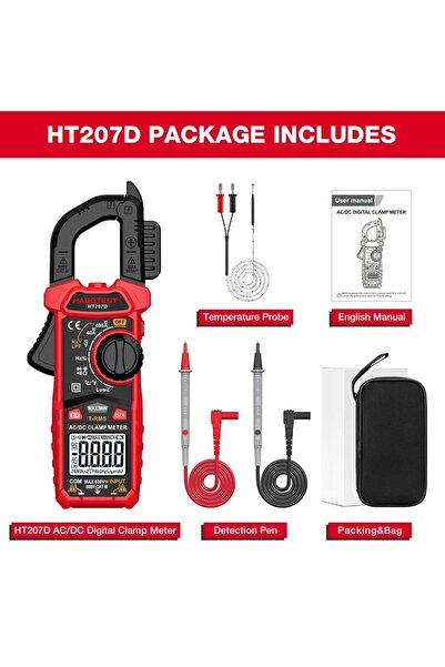 Choice HT207D HABOTEST HT207A/HT207B/HT207D AC DC Digital Clamp Meter Multime...