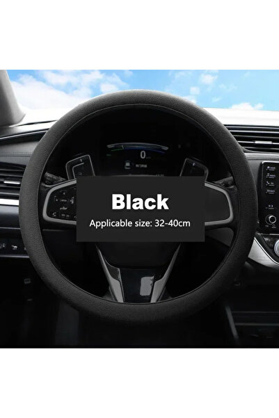 Choice9 غطاء عجلة قيادة أسود من السيليكون للسيارة، ناعم، مقاوم للتآكل، مانع ل...