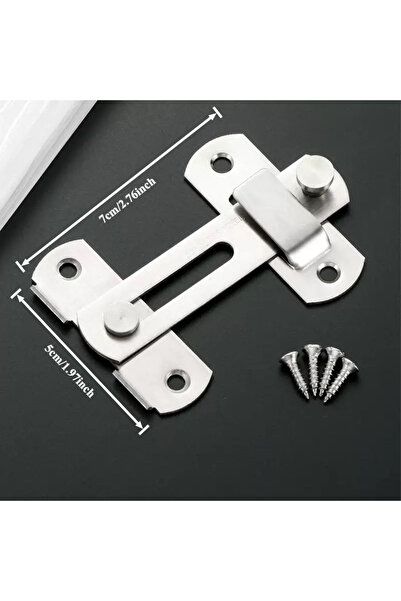 Choice1 Silvery High quality stainless steel door latch, anti-theft door latc...