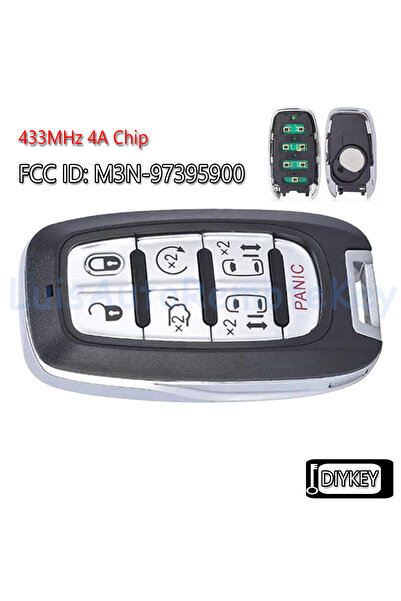 Choice Remote Key 7 Butt Smart Remote Car Key Fob 433MHz 4A Chip for Chrysler...
