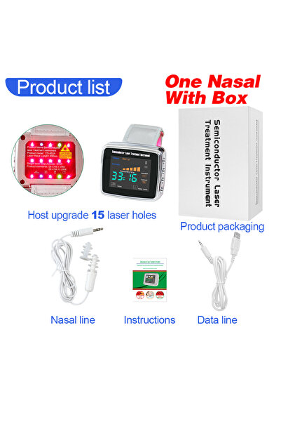 Choice ساعة معصم للعلاج الطبيعي بالليزر منخفض المستوى (LLLT) بتردد 650 نانومت...