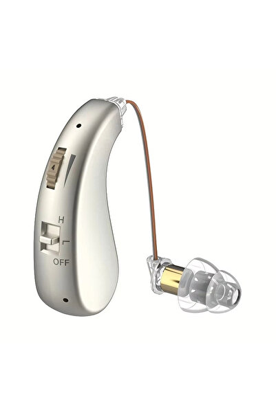 Choice سماعة أذن فضية اللون، قطعة واحدة، قابلة لإعادة الشحن، مكبر صوت رقمي لك...