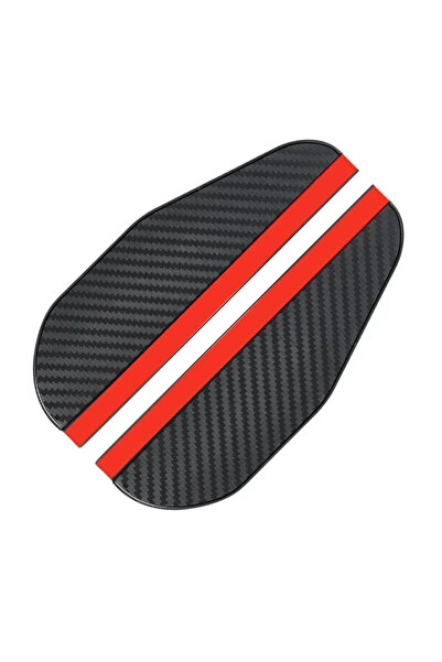 Choice واقيات مطر سوداء مطورة للسيارة (قطعتان) - أغطية مرايا متينة من ألياف ا...