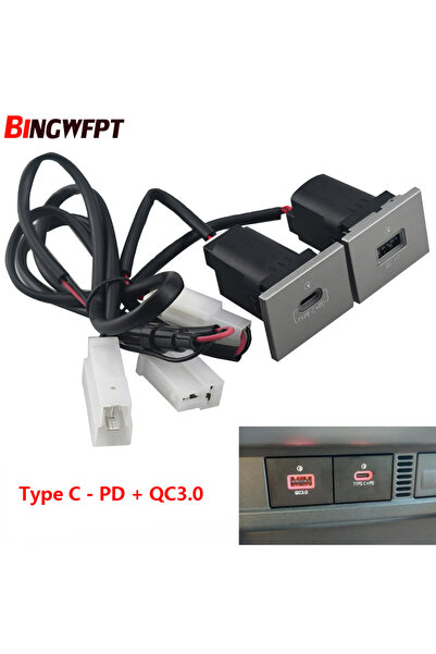 Choice شاحن سيارة USB فضي من النوع C بتقنية الشحن السريع QC3.0، محول شحن هاتف...