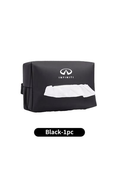Choice Black-1pc Car Seat Backrest Leather Hanging Tissue Box For Infiniti QX...
