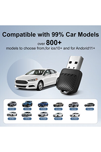 Choice محول RM-KPL097 من إيزونترونيكس لـ CarPlay اللاسلكي، متوافق مع نظام أند...