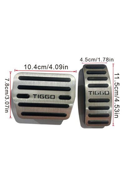 Choice طقم قطعتين من AT Silver لسيارات شيري تيجو 7، 8 برو بلس، تيجو 2، 3X، 4،...